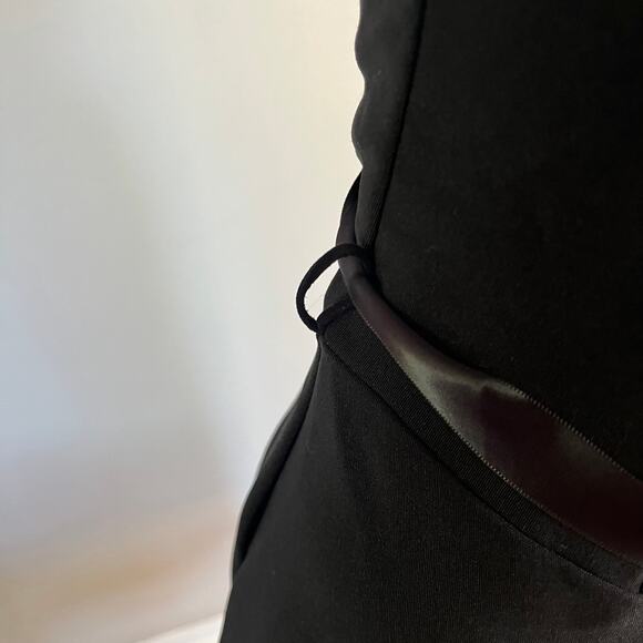 Vtg Y2K 2000s Strapless Black Belted Event Dress Sz S Whimsygoth Fairy Grunge - Picture 6 of 9